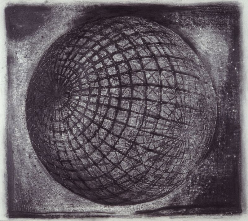 An image of the graphite on paper drawing titled Mooring by Stephen Talasnik