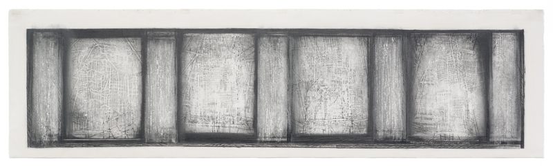 A graphite on paper drawing titled Journal of Memory by Stephen Talasnik.